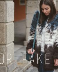 Color fake fur