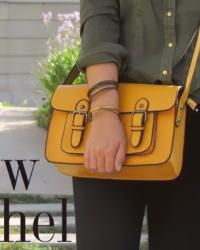 Yellow satchel