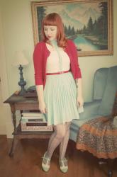 mint, red & lace...