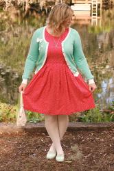 Possible Valentine's Day Outfit: Mint and Polka Dots