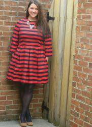Navy and Red