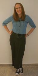 Day 25 30x30: Pin It and Did It: Chambray and Maxi Skirt 