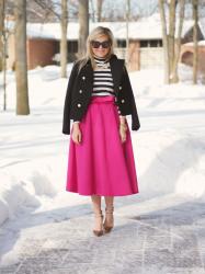 Pink and Navy 