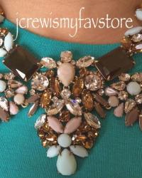 J. Crew Floral Pastel Statement Necklace 