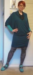 Dress Week Came From Outer Space! Turquoise and Teal!