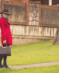 Abrigo rojo para San Valentin- Red coat for Valentine´s day