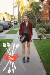 Outfit | Valentine's Plaid