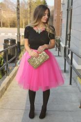 Outfit Post: Valentine's Day Tulle Skirt