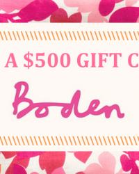 $500 Boden Giveaway!