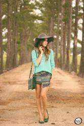 Look du jour: Shades of green