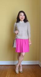 Jewel Collar and Pink Skirt