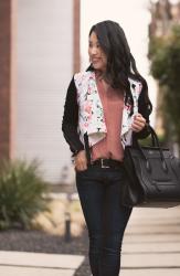 Floral Moto Jacket