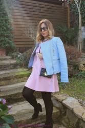 Blue and pink!