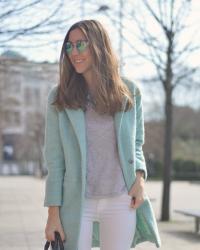 Pastel colors in winter