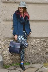 Outfit of the day: Second look of Milan Fashion Week / Blue mood