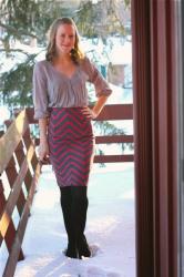 Workin' pleats and chevron