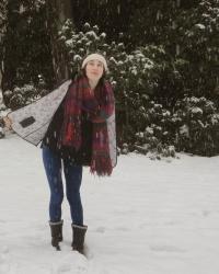 Snowy days and scarves - OOTD