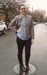 Pinspiration: Chambray + a blazer Pinspiration: Chambray + a blazer