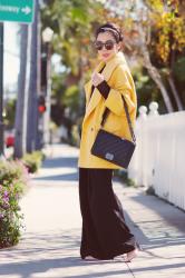 Back to 50′s: Boxy Coat and Wide Leg Pants