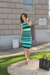 Teal and Green Stipes