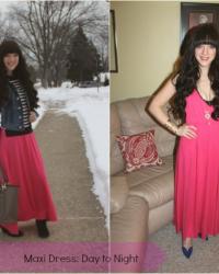 Outfit: Maxi Dress, Day to Night 