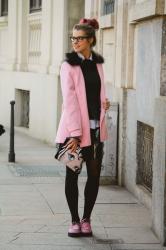 Outfit of the day: Third look of Milan Fashion Week / Pink garçon 