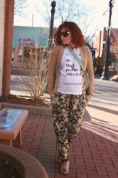 Mission #28, Day 2--Graphic Tee and Printed Pants