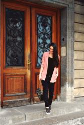 OVERSIZED SALMON PINK BLAZER