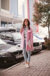 OVERSIZE PINK COAT