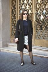 dalmatian print skirt