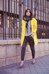 yellow coat