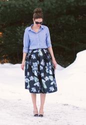Homemade Full Midi Skirt