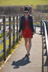 Red Dress, Bare legs (& Passion4Fashion Link Up!)