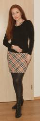 Beige plaid skirt - 3rd of 5