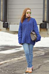 Big Blue Sweater