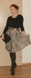 Skater skirt with snake print - 4th of 5