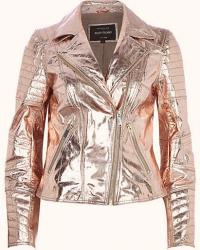 ROSE GOLD LEATHER JACKET