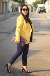 Yellow Blazer and Purples