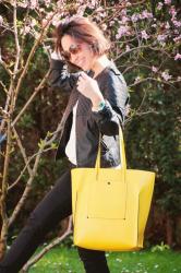 Yellow shopping bag