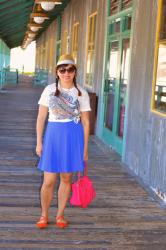 Cobalt Blue Skirt