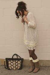 outfit: winter whites (something simple)