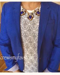 J. Crew Tortoise and Stone Necklace 