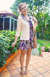 {Rainbow Challenge}: Preppy outfit in Purple