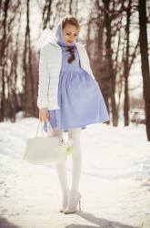 Про голубое платье и белый  снег.