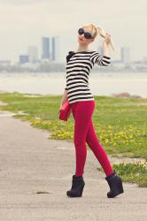 LOOK OF THE DAY: BLACK AND WHITE STRIPES