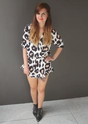 Outfit // Bold Leopard Print Playsuit