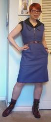 Fluevog Week! Blue with Purple Platforms, and a Houndstooth Thumb
