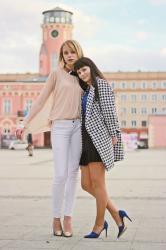 Checkered coat...