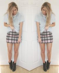 BABY BLUE & BABY PINK TARTAN