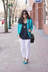 Turquoise blazer